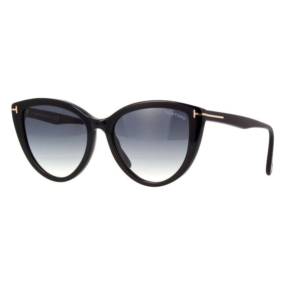 New TOM FORD Isabella-02 Black Cat Eye FT0915/S 01B Sunglasses Women - Picture 1 of 4